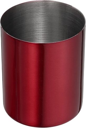 PATIKIL Pencil Holder, Pen Holder for Desk Stainless Steel Pencil Holders Cup Organizer Makeup Brush Holder for Desk Accessories, Red in Saudi Arabia