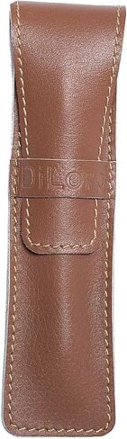 Single Pen Case Holder Sleeve Thick Buffalo Full Grain Leather (Buffalo Dark Tan) in Saudi Arabia