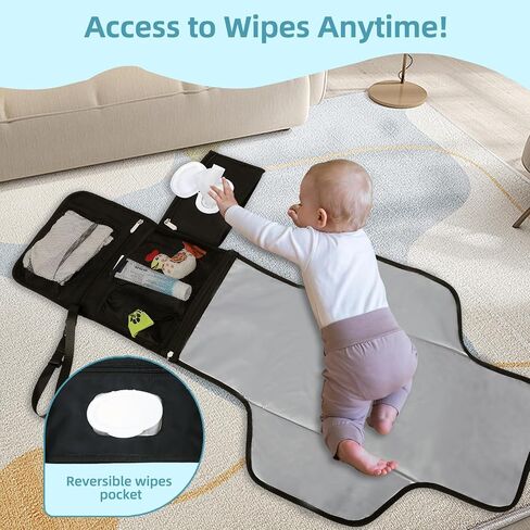حقيبة حفاضات متعددة الوظائف مع وسادة تغيير الحفاضات المحمولة وحقيبة مضخة الثدي مع حقيبة عمل للكمبيوتر المحمول مقاس 15 بوصة in Kuwait
