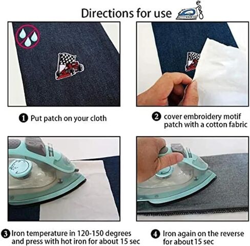 30PCS Cute Animals Iron On/Sew On Chenille Patches with Golden Edge,Lovely Animal Embroidered Applique for Jeans Jackets Clothes Backpacks (30) in Saudi Arabia