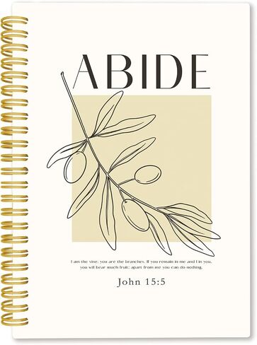 Bible Covers Spiral Journal Notebook,Bible Study Journal Notebook,Christian Prayer Journal for Women,John 15 5 Aesthetic Covers Journal for Women in Kuwait