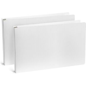 11x17 1" White Poly Binder 2-Pack