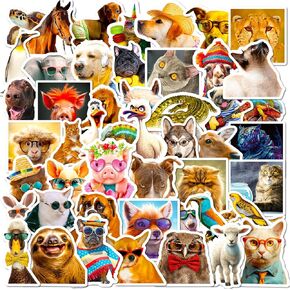 100 Pcs Cool Animal Stickers for Kids, Animal Stickers for Water Bottle,Vinyl Waterproof Stickers,Laptop,Phone,Skateboard Stickers Teens Girls and Boys Kids Gifts