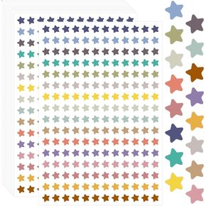 Star Stickers 3360Pcs in 16 Colors Mini Star Stickers for Kids Reward Behavior Chart Incentive Charts Planner Classroom Teacher Supplies