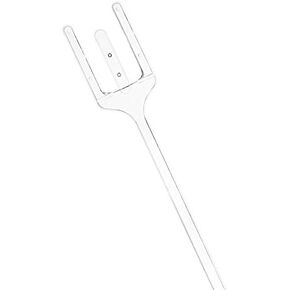 100pcs 12" Plastic Floral Picks Transparent Fork Shape Head Card Holders Gift Cards, Place Cards, Photos, Food Labels Weddings, Birthday Parties, Events, Decorations