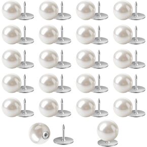 20 Sets Pearl Buttons No Sew Pearl Pins for Women, 12mm Shirt Button Pins Pearl Cover Up Buttons for Clothes Reusable and Removable for Coat Dress Crafts