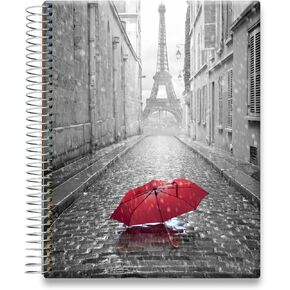 Tools4Wisdom Planner 2025-2026 - April 2025-2026 Calendar - 8.5x11 Inch Hardcover - Monthly Weekly Daily Planner - A5J6 - Paris