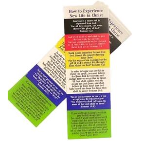 Plan of Salvation Bookmarks (How to Experience) Religious Bookmarks Church Supplies (Pack of 50) by Thelma's Shop