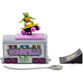 Teenage Mutant Ninja Turtles 5" Switch Kick Subway Launcher Michelangelo Ages 3+ Shredding Action Figure