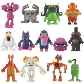 My Singing Monsters Toys Set - 13pcs Mini Action Figures Playset, Wubbox Noggin Toe Jammer, Perfect Birthday for Boys & Girls Age 6+, Collectible Decoration for Kids