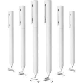 BAYTORY 6Pcs Gel Ink Pens, Quick Dry Ink Pen Fine Point Black 0.5mm Smooth Writing for School Supplies Journaling Notetaking Stationery