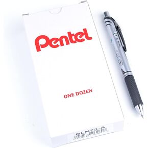 Pentel EnerGel RTX Retractable Liquid Gel Pen, Extra Fine Line, Needle Tip, Blue Ink ,12 pack (BLN73-C), 0.3mm needle
