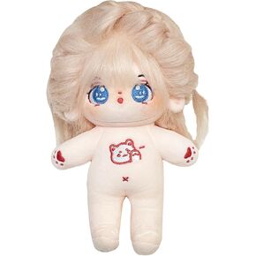 Plush Doll Clothing Anime Character Costumes Adorable 20cm Plush Doll Clothing Set Anime Plush Doll Suitable for Plush Toys Gift for Girl (for 8inches/20cm Doll) (Red Clothes)