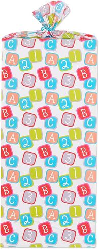 American Greetings Jumbo Plastic Gift Bag for Baby Shower, Baby Blocks (1 Bag, 6 ft. x 3.33 ft.) in Saudi Arabia