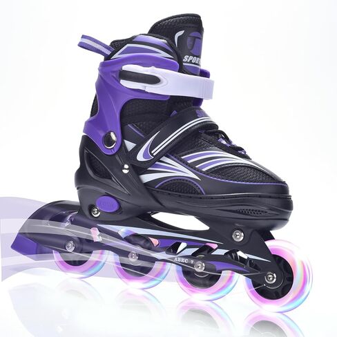 ERNAN Inline Roller Skates,Adjustable Inline Skate for Kids and Adults with Full Light Up Wheels,Outdoor Roller Blades for Boys and Girls, Men and Women in Saudi Arabia