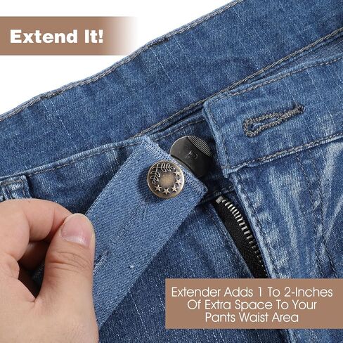 موسع زر 6Pack للجينز ، موسعات الخصر المرنة للنساء للنساء ، in Kuwait