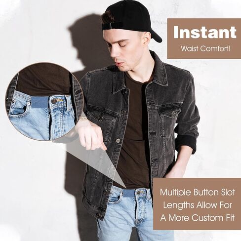 موسع زر 6Pack للجينز ، موسعات الخصر المرنة للنساء للنساء ، in Kuwait