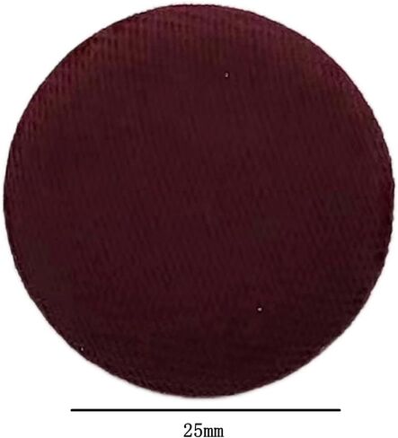 20PC Sewing Satin Fabric Cloth Covered Buttons with Metal Shank Round Buttons for DIY Sewing Clothing Craft Buttons, Burgundy, 25mm in Saudi Arabia