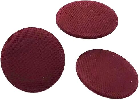 20PC Sewing Satin Fabric Cloth Covered Buttons with Metal Shank Round Buttons for DIY Sewing Clothing Craft Buttons, Burgundy, 25mm in Saudi Arabia