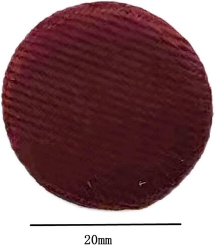 20PC Sewing Satin Fabric Cloth Covered Buttons with Metal Shank Round Buttons for DIY Sewing Clothing Craft Buttons, Burgundy, 25mm in Saudi Arabia