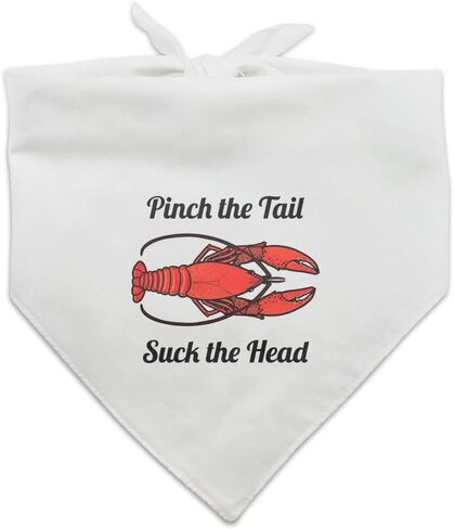 GRAPHICS & MORE Crawfish Pinch The Tail Suck The Head Crayfish Louisiana Saying Dog Pet Bandana - Black in Saudi Arabia