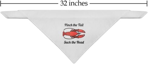 GRAPHICS & MORE Crawfish Pinch The Tail Suck The Head Crayfish Louisiana Saying Dog Pet Bandana - Black in Saudi Arabia