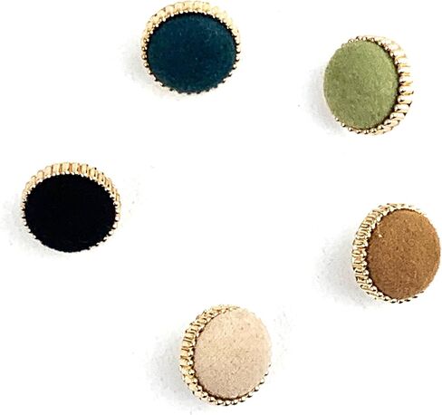 Heyiwell 20PC Mixed Round Velvet Fabric Cloth Covered Button with Metal Shank for Wedding Dresses,Shirt,Sweaters,Dress,DIY Sewing Accessories 12.5mm in Saudi Arabia