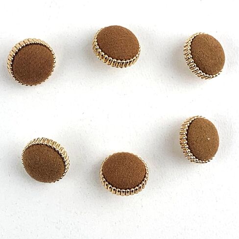 Heyiwell 20PC Mixed Round Velvet Fabric Cloth Covered Button with Metal Shank for Wedding Dresses,Shirt,Sweaters,Dress,DIY Sewing Accessories 12.5mm in Kuwait