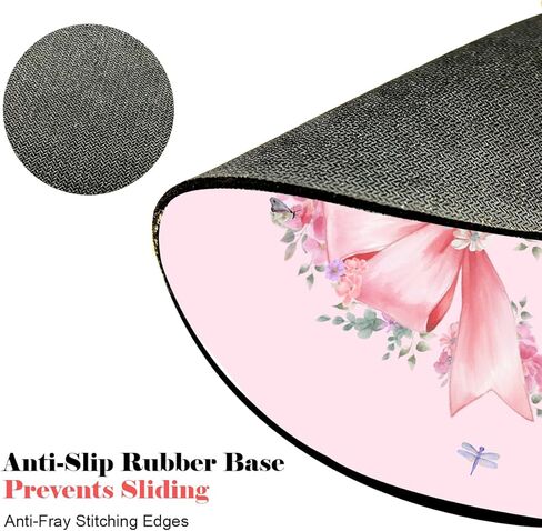 Pink Mouse Pad, Girly Mouse Pad Gifts for Women, Mousepad for Laptop Wireless Mouse Aesthetic Pretty Office Accessories Small Computer Mouse Pads for Desk Mini Mouse Pad 8.7x8.7 Inches in Kuwait