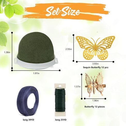 mzcyhcsd 12pcs مستديرة من الرغوة الأزهار مع الأزهار الأزهار الأزهار الأزهار لوازم زهرة الرغوة المناسبة لزجاجة الزفاف زجاجة الزفاف الزواج وديكور الكورب المعصم (12) in Saudi Arabia