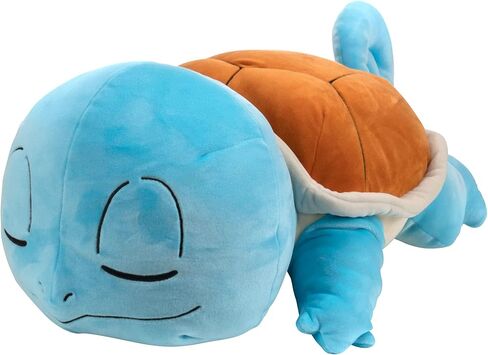Pokemon 18-inch Plush Sleeping Squirtle - Cuddly Pokémon - Must Have for Pokémon Fans - Plush for Traveling, Car Rides, Nap Time, and Play Time in Saudi Arabia