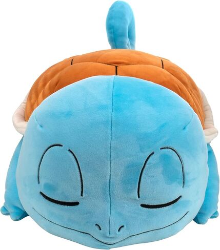 Pokemon 18-inch Plush Sleeping Squirtle - Cuddly Pokémon - Must Have for Pokémon Fans - Plush for Traveling, Car Rides, Nap Time, and Play Time in Saudi Arabia