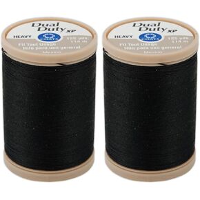 2-PACK - COATS & CLARK S950-0900 Dual Duty XP Heavy Thread, 125-Yard, Black