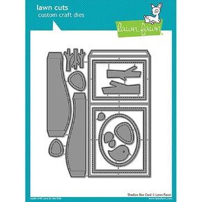 LAWN FAWN Lawn Cuts Custom Craft Die-Shadow Box Card, Multi-Colored