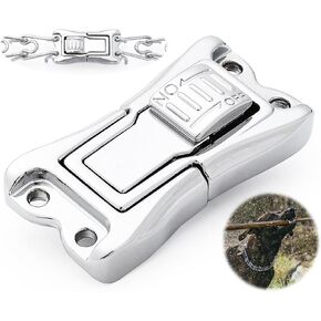 MOZETO Quick-Release Buckle for Prong Collar, Stainless Steel Metal Buckle for 2.25mm 3.0mm 3.2mm 4.0mm Pinch Collar