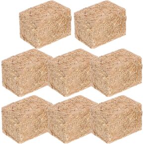 8pcs بالات الصغيرة 1.2 × 0.8 × 0.8 بوصة بالات الصغيرة المربعة الزخرفية فو ،