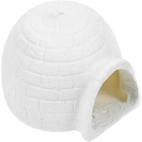 Zerodeko Mini Igloo Toy, Simulated Ice House Figurine Mini Arctic Toys House Model Realistic Arctic Figurines Toys Miniature Ice House Figurine for Kids
