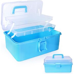 13 Inch Cake Decorating Storage Case, Baking Supplies Storage Case, Suitable for Storing Baking Supplies Are (BAKING SUPPLIES ARE NOT INCLUDED), Blue