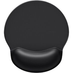 KTRIO Ergonomic Mouse Pad with Wrist Rest, Comfortable Mouse Pad Wrist Support, Non-Slip PU Base Mousepad with Memory Foam for Pain Relief, Computer, Office & Home, Special-Textured Surface, Black