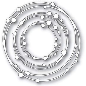 3D Spotty Line Circle Nesting Frame Metal Cutting Dies for Greeting Card Making DIY Scrapbooking Album Decorative Embossing Craft Scrapbooking Cutting Dies Making Accessories, Scrapbooking Die-Cuts