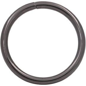 Amanaote Gun Black 1.5" Inner Diameter O Ring Non Welded Pack of 10