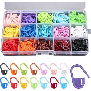 Olikraft 300-Piece Stitch Marker Set for Crochet & Knitting - Durable, Multi-Colored Stitch Markers, Perfect for Crocheting Supplies, Knitting Accessories, Craft Enthusiasts