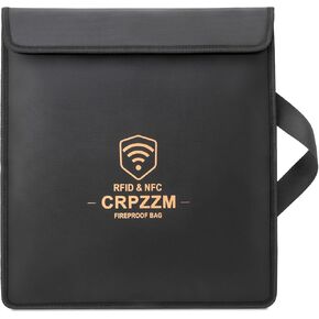 laptop faraday bag，Anti-theft tracking Faraday bags for phones，fireproof and waterproof，14.9 * 16.9 inch，Suitable for laptops, iPads, mobile phones, car keys