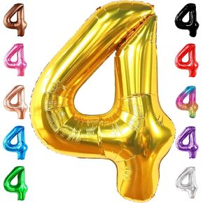 Katchon ، Hot Pink Number 4 بالون - 40 بوصة | الساخن الوردي 4 بالون عيد ميلاد ، زينة عيد ميلاد عمرها 4 سنوات | 4 رقم بالون لعيد الميلاد | أربعة بالون لزخارف حفلة عيد الميلاد الرابعة للفتيات
