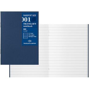 Traveler's Notebook Refill, Horizontal Ruled, 3 Pack, Passport Size 14368006
