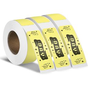 Purple Thermal Label Maker Tape 0.47 × 1.57 Inch Vinyl Waterproof Stickers Self-Adhesive Decals Compatible with D30 T50M 480 Labels