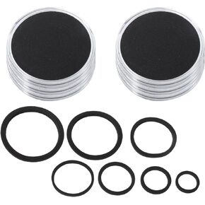 حامل نقابة COIN COIN ، 6 حزمة من عمال العملات الفضية للدولار للعملة المعدنية مع COON COUN مع FOAM GASKET CIRCLE