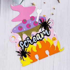 KSCRAFT 2024 Halloween Release Metal Cutting Dies Stencils for DIY Scrapbooking Decorative Embossing DIY Paper Card (Garlands)