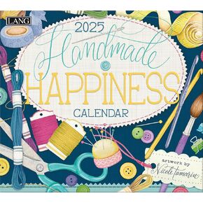 LANG Handmade Happiness 2025 Wall Calendar (25991002031)