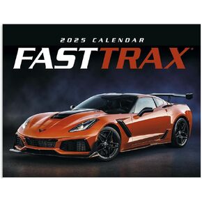 Fast Trax Super Car 2025 Hanging Wall Calendar - 19" x 11" (Open) 2025 Monthly Appointment Planner and Organizer. Upscale dream sports cars!